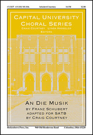 An die Musik SATB choral sheet music cover Thumbnail